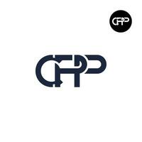 letra cpp monograma logo diseño vector