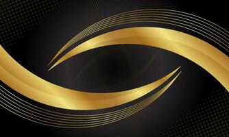 Luxury background design vector. Wavy golden background design vector