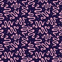 Halloween pattern with snakes vector