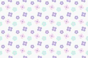 cute star flower with geometric shape seamless pattern background vector
