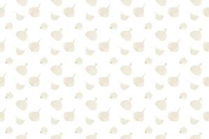 garlic herb vector seamless pattern background