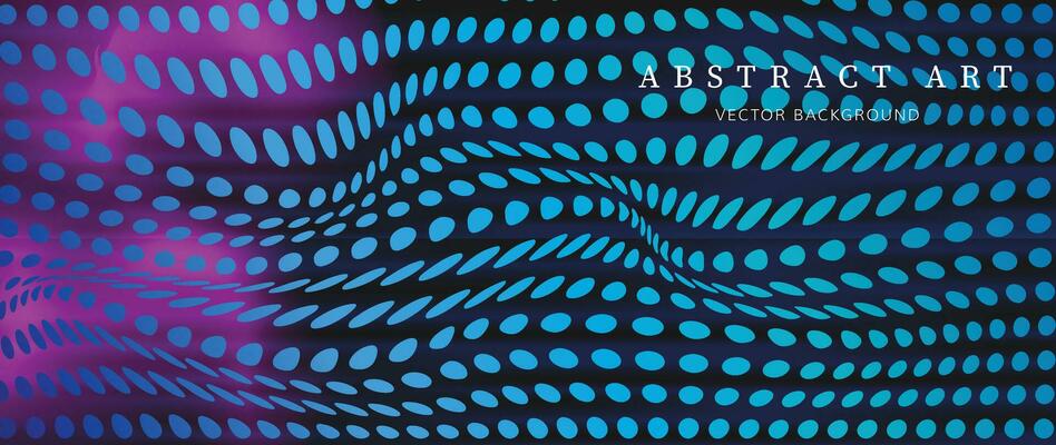 Abstract vibrant gradient background vector. Futuristic style wallpaper with dots halftone, colorful. Modern wallpaper design for backdrop, website, business, technology.