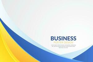 Modern wavy business style background vector