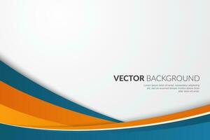 Modern wavy business style background vector