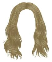 trendy woman long hairs blond colors .  beauty fashion .  realistic  graphic 3d vector