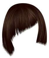 Asymmetrical kare with oblique bangs vector