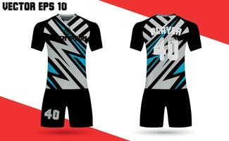 resumen texturizado Deportes jersey diseño camiseta para carreras, fútbol, juego de azar, motocross, ciclismo. Bosquejo vector diseño modelo.