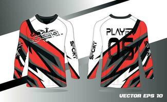 resumen texturizado Deportes jersey diseño camiseta para carreras, fútbol, juego de azar, motocross, ciclismo. Bosquejo vector diseño modelo.