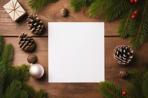 Christmas paper mockup, photo