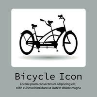 bicicleta icono, bicicleta icono, bicicleta logo, bicicleta vector silueta en un plano botón vector.