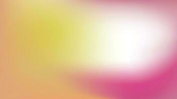 Abstract colorful blurred gradient background with yellow, orange, white and pink color. Vector illustration.