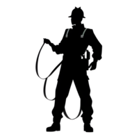 Hard Working Man Silhouette Ai Generative png