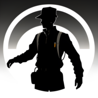 Hard Working Man Silhouette Ai Generative png