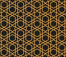 Mashrabiya arabesque pattern, seamless background vector