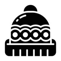 Hat Glyph Icon vector