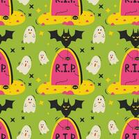 Halloween vector pattern. Endless texture can be used for wallpaper, fill pattern, background.