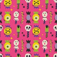 Halloween vector pattern. Endless texture can be used for wallpaper, fill pattern, background.