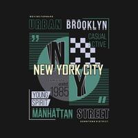 brooklyn urbano calle, gráfico diseño, tipografía vector ilustración, moderno estilo, para impresión t camisa