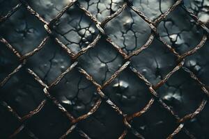 wooden mesh fence background and texture, AI Generated photo