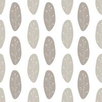 Seamless pattern in scandinavian style drawn on a white background. Floral pattern for printing on wallpaper, wrapping paper, textile, paper. Vector illustration