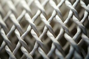 wooden mesh fence background and texture, AI Generated photo