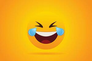 Free vectors realistic 3d laughing emoji
