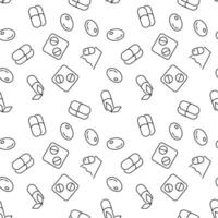 Treatment Seamless Pattern for Printing and Wrapping vector