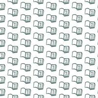 Book doodle pattern. Seamless hand drawn vector background. Reading and education concept. Best using for school, textile, fabric, wallpaper