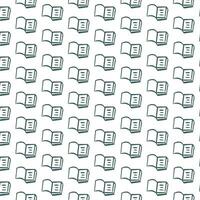 Book doodle pattern. Seamless hand drawn vector background. Reading and education concept. Best using for school, textile, fabric, wallpaper