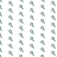 Doodle Magnifier seamless pattern background vector