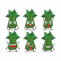 Cartoon character of celery with smile expression vector