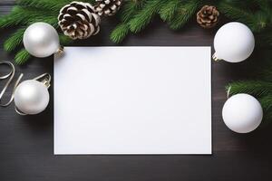 Christmas paper mockup, photo