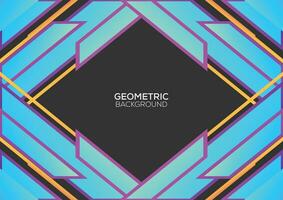 abstract geometric blue background design modern vector