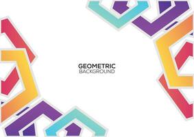 geometric colorful background design modern vector