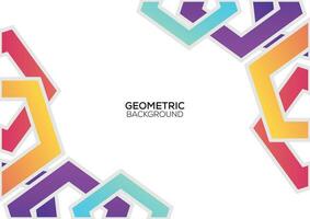 geometric colorful background design modern vector