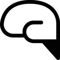 Brain idea symbol icon vector image. Illustration of the creative intelligence think design image. EPS 10