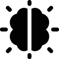 Brain idea symbol icon vector image. Illustration of the creative intelligence think design image. EPS 10