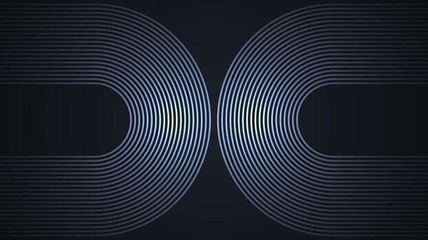 Black simple abstract background with lines in a curved style geometric style as the main element. vector