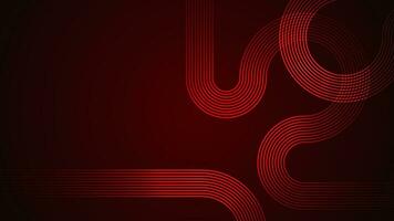 Dark red abstract background with serpentine style lines as the main component. vector