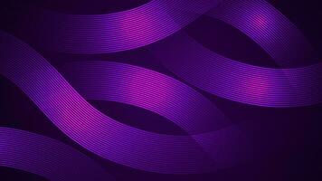 Dark violet abstract background with serpentine style lines as the main component. vector