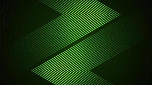 Dark green simple abstract background with lines in a wavy style geometric style as the main element. vector