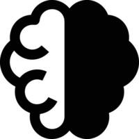 Brain idea symbol icon vector image. Illustration of the creative intelligence think design image. EPS 10