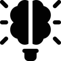 Brain idea symbol icon vector image. Illustration of the creative intelligence think design image. EPS 10