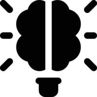 Brain idea symbol icon vector image. Illustration of the creative intelligence think design image. EPS 10