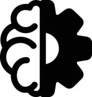 Brain idea symbol icon vector image. Illustration of the creative intelligence think design image. EPS 10