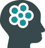 Brain idea symbol icon vector image. Illustration of the creative intelligence think design image. EPS 10