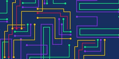 resumen panel tecnología multicolor antecedentes vector