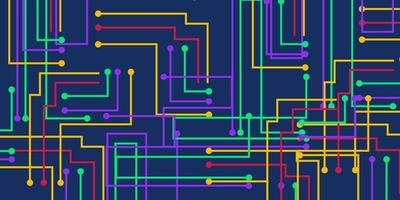 resumen panel tecnología multicolor antecedentes vector