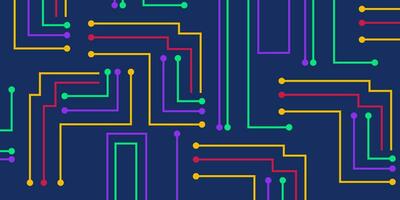 resumen panel tecnología multicolor antecedentes vector