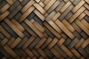 wooden mesh fence background and texture, AI Generated photo